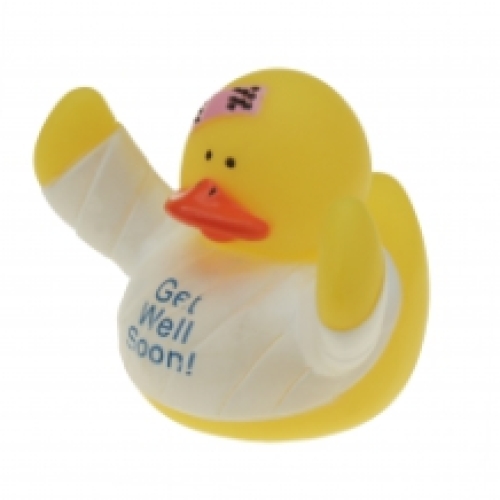 Badeente 'Get well soon' (24 Stück)