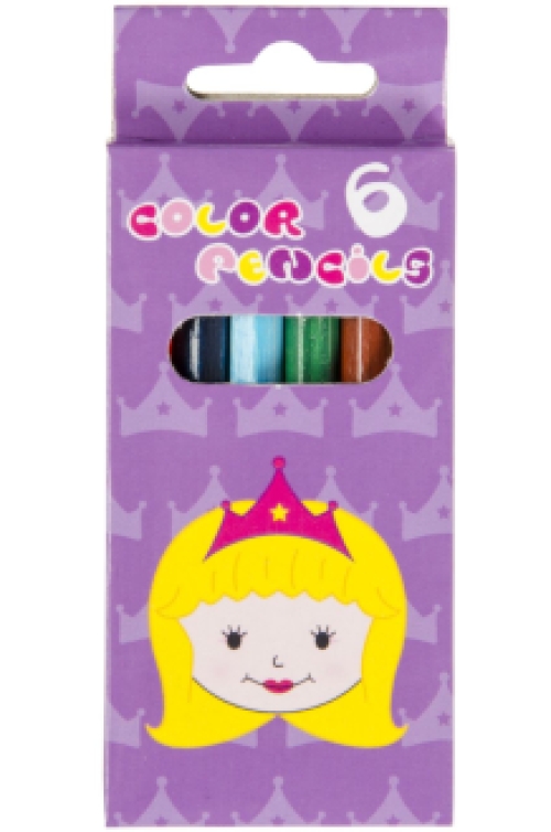 Buntstifte Prinzessin 6 Stück/Box x 24 Schachteln