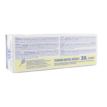 Terumo Plastic Hub Injektionsnadeln 30G Ø 0,3 mm (gelb) – 13 mm (extra kurz) 100 Stk.