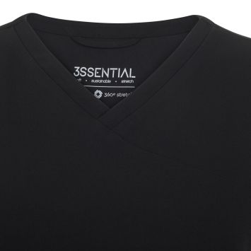 3ssential Pure Stretch Komfort-Tunika Damen Schwarz