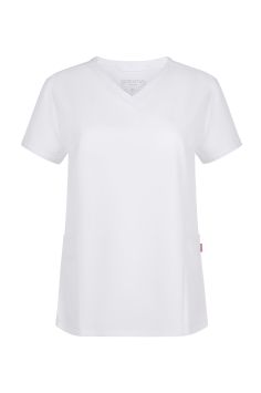 3ssential Pure Stretch Komfort-Tunika Damen Weiß