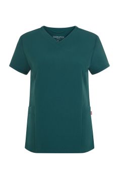 3ssential Pure Stretch Komfort-Tunika Damen Dschungelgrün
