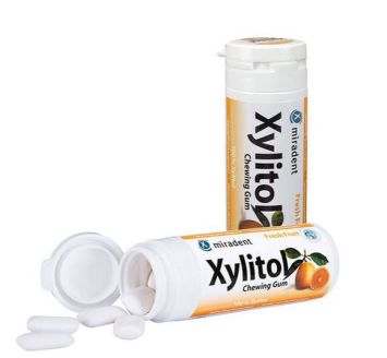 Miradent Xylitol Kaugummi Frische Früchte 1 x30 Stk.