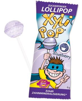 Miradent Xylipop Hager Werken Lutscher Heidelbeere 6 gr 25 Stk.
