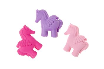 Radiergummi Einhorn 4cm 3 Farben zu 48 Stk.