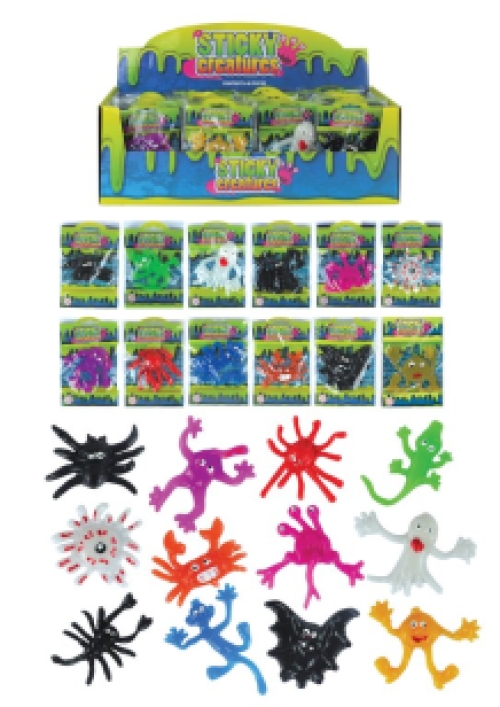 Sticky monsters 9-11 cm 48 Stück
