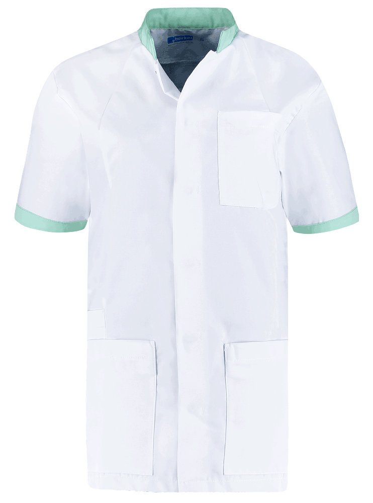 De Berkel FLORIS Unisex-Jacke Weiß/Aqua