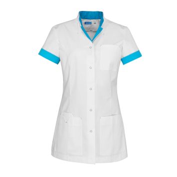 De Berkel JILL Damenjacke Weiß/Azurblau