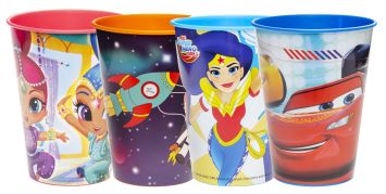 Trinkbecher mix 260ml wiederverwendbar 4 Sorten zu 48 Stück