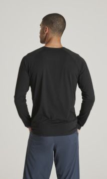 Barco Medical Uniforms Herren-Underscrub Unterhemd langarm Schwarz