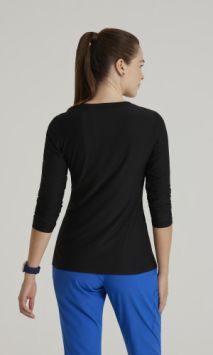 Barco Medical Uniforms Damen-Underscrub Unterhemd langarm Schwarz