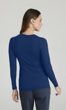 Barco Medical Uniforms Damen-Underscrub Unterhemd langarm Indigo