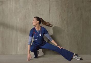 Barco Medical Uniforms Damen Victory Performance Knit Stahlblau