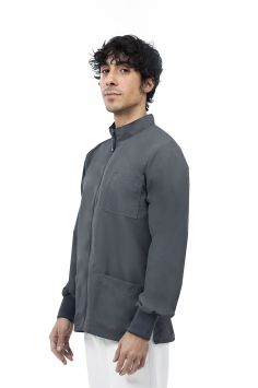 Unisex-Jacke Quick Next bügelfrei langarm Grau