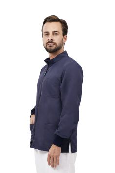 Unisex-Jacke Quick Next bügelfrei langarm Dunkelblau