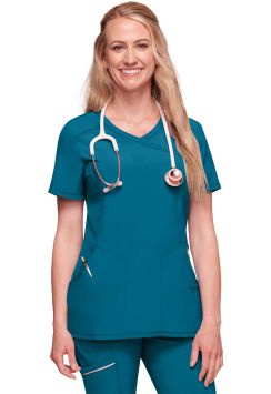 Infinity Damen-Tunika Jade Stretch Comfort Karibikblau