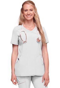 Infinity Damen-Tunika Jade Stretch Comfort Weiß