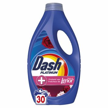 Lessive liquide Dash 1,35 L/30 doses Platinum  jasmin & rose de mai
