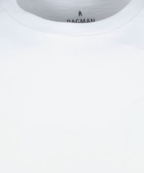 Ragman 2 T-Shirts im Doppelpack mit Rundhalsausschnitt Weiß
