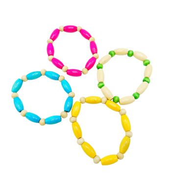 Holzperlen-Armband 50 Stk.