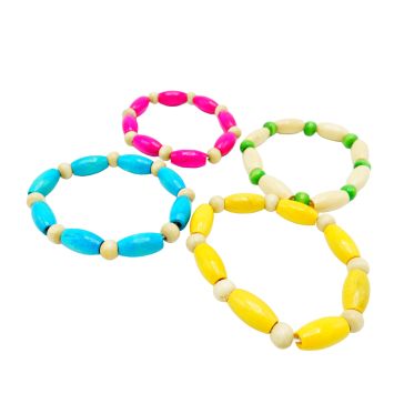 Holzperlen-Armband 50 Stk.