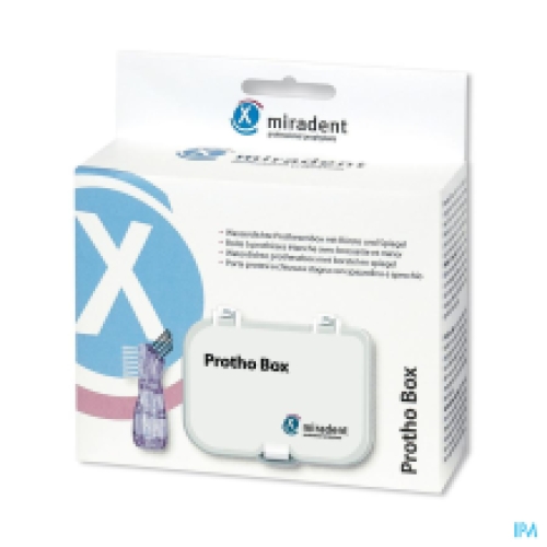 Prothesenbox mit Prothesenbürste
