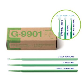 Premium Plus Greenline Micro Applicators - fijn 2mm (medium groen) 100st
