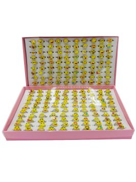Ringe Emoji Smiley 100 Stück
