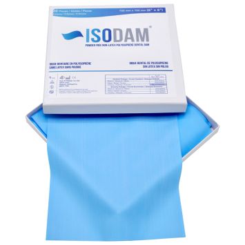 ISODAM Kofferdam Blätter non-latex X Heavy blau 152 x 152 mm 20 Stk.