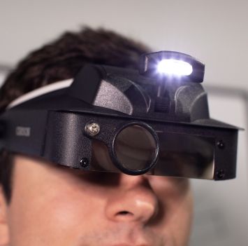 Loupe mit Kopfband en LED lamp Carson Lumivisor LV-10 2x/3x/5x/6x lens