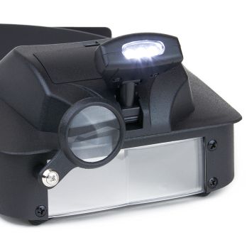 Loupe mit Kopfband en LED lamp Carson Lumivisor LV-10 2x/3x/5x/6x lens