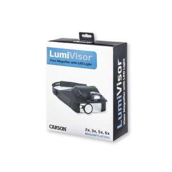 Loupe mit Kopfband en LED lamp Carson Lumivisor LV-10 2x/3x/5x/6x lens