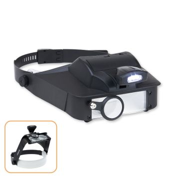 Loupe mit Kopfband en LED lamp Carson Lumivisor LV-10 2x/3x/5x/6x lens
