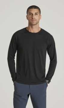 Barco Medical Uniforms Herren-Underscrub Unterhemd langarm Schwarz