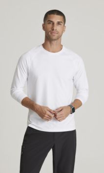 Barco Medical Uniforms Herren-Underscrub Unterhemd langarm Weiß