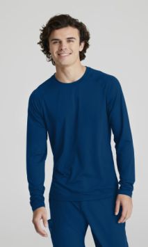 Barco Medical Uniforms Herren-Underscrub Unterhemd langarm Indigo