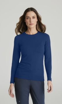 Barco Medical Uniforms Damen-Underscrub Unterhemd langarm Indigo
