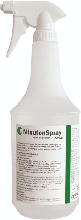 MinutenSpray-classic Oberflächendesinfektion Sprühflasche 12 x 1 l