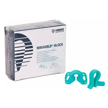 Mirahold Block Hager Werken Aufbissblöcke 6 klein 6 groß + 2 Halter