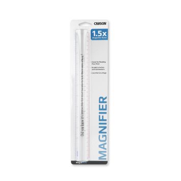 Carson MagniRule 1,5x Lupe mit 30cm transparente Lineal