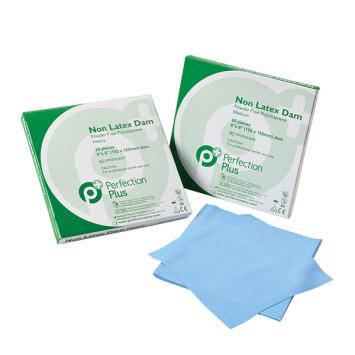 Perfection Plus Non Latex Dam MEDIUM blau 152 x 152 mm 20 Blätter