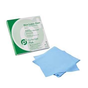Perfection Plus Non Latex Dam MEDIUM blau 152 x 152 mm 20 Blätter