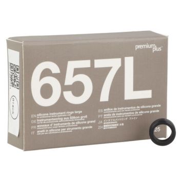 Premium Plus 657L Instrumentenringe 25 Stk. Large schwarz