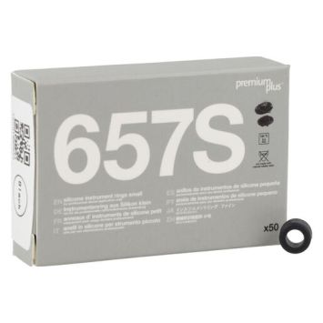 Premium Plus 657S Instrumentenringe 50 Stk. Small schwarz