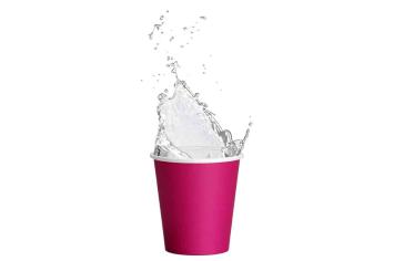Trinkbecher Karton Flamingo Fuchsia 1000 Stk.