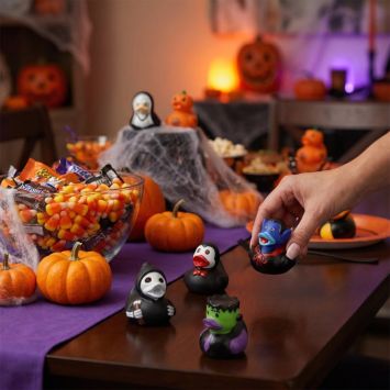 Halloween Entchen mix 24 Stk.