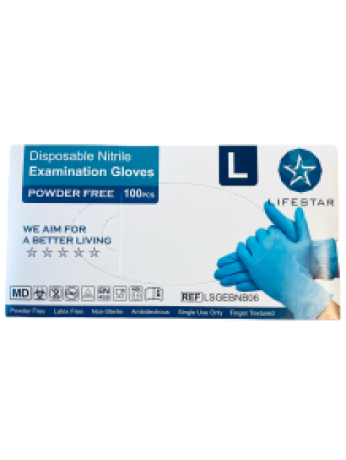 Nitril-Handschuhe blau Large Lifebuoy (10 x 100 Stk.)
