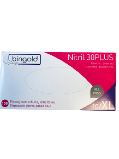 Nitril-Handschuhe blau XLarge Bingold (10 x 100 Stk.)