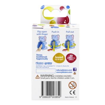 Piksters Bathroom Buddies Zahnbürstenhalter, Set mit 8 Stück