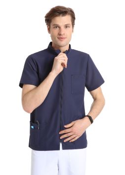 Unisex-Jacke Quick Next aus bügelfreier Mikrofaser Dunkelblau